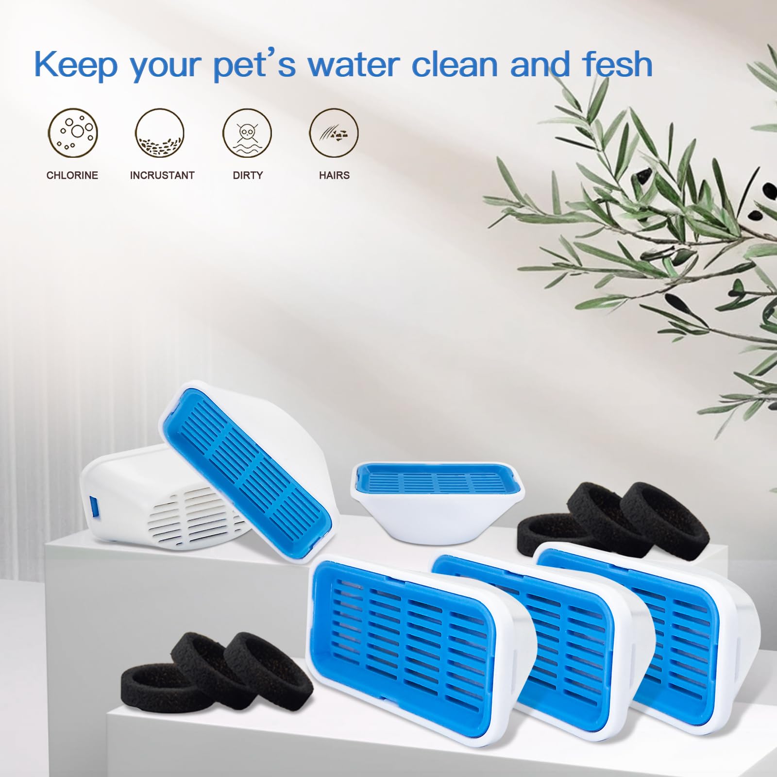 WECATION clean water image highlights fresher taste and better hydration for pets