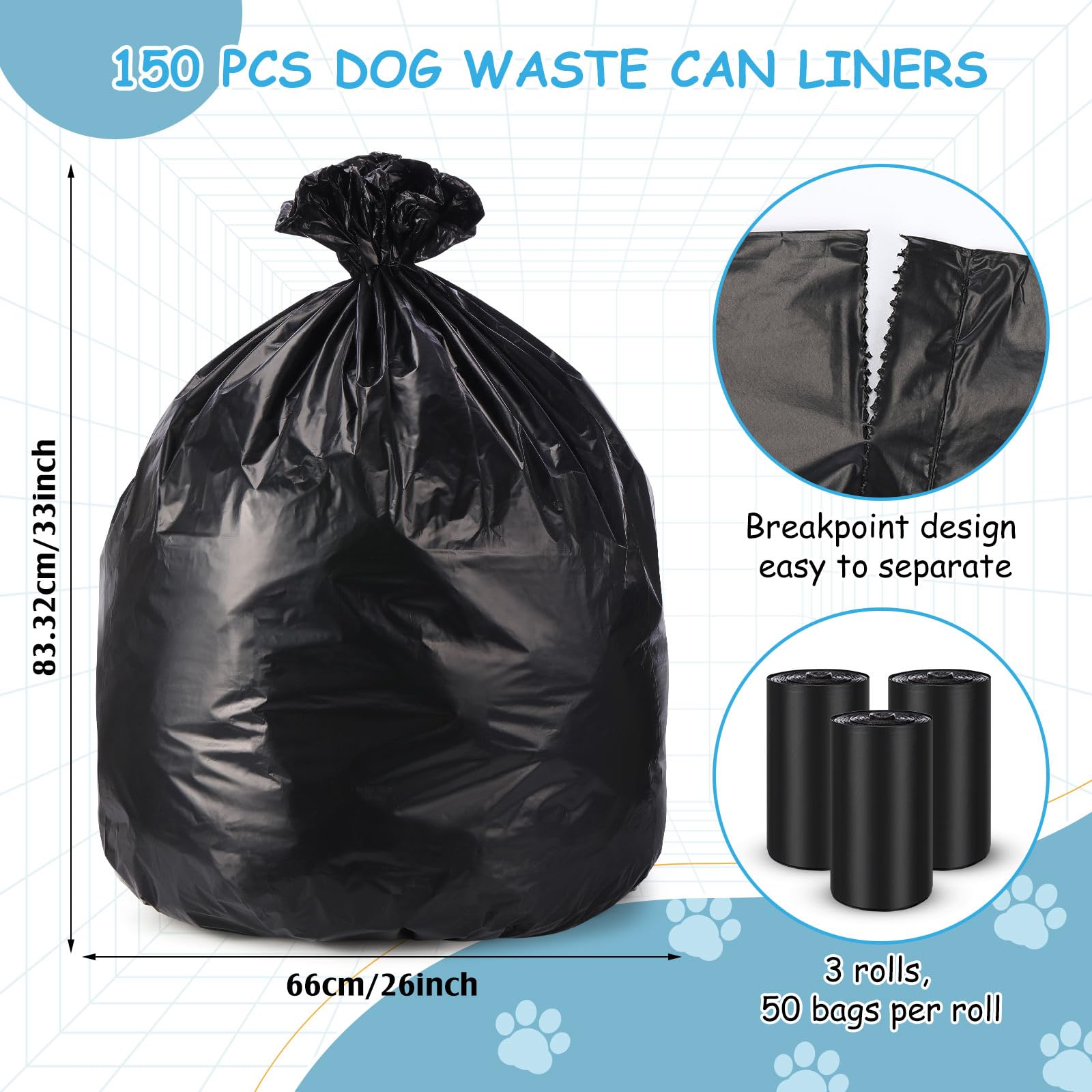 Weekgrat 150-pcs pack provides bulk supply for daily cleanup and stations.