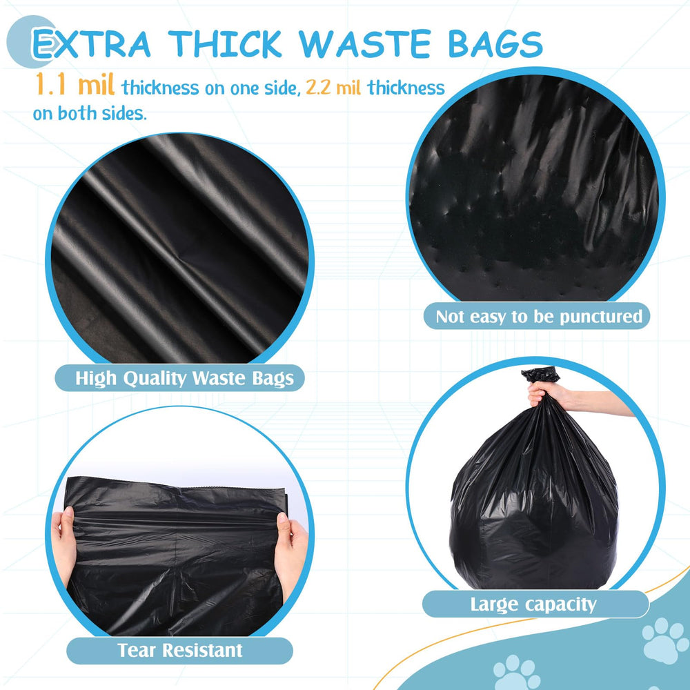 Weekgrat 33x26 cm thickened bags offer reliable disposal.