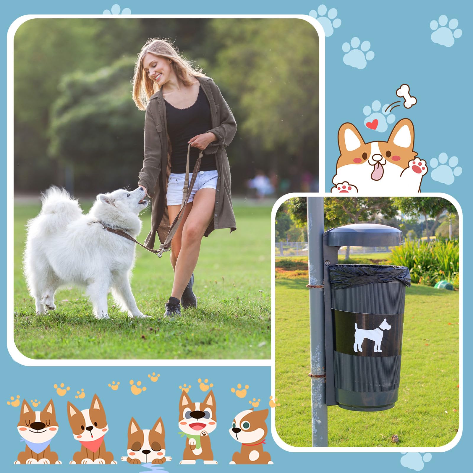 Weekgrat waste station liner compatibility keeps walks neat and easy refills.