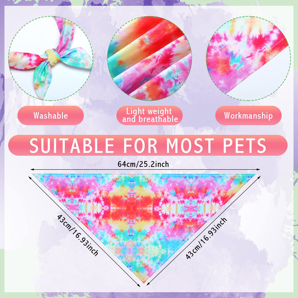 Weewooday bulk-pack dog bandanas, colorful patterns, great for sharing with friends who have pets.