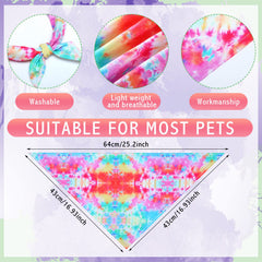 Weewooday bulk-pack dog bandanas, colorful patterns, great for sharing with friends who have pets.