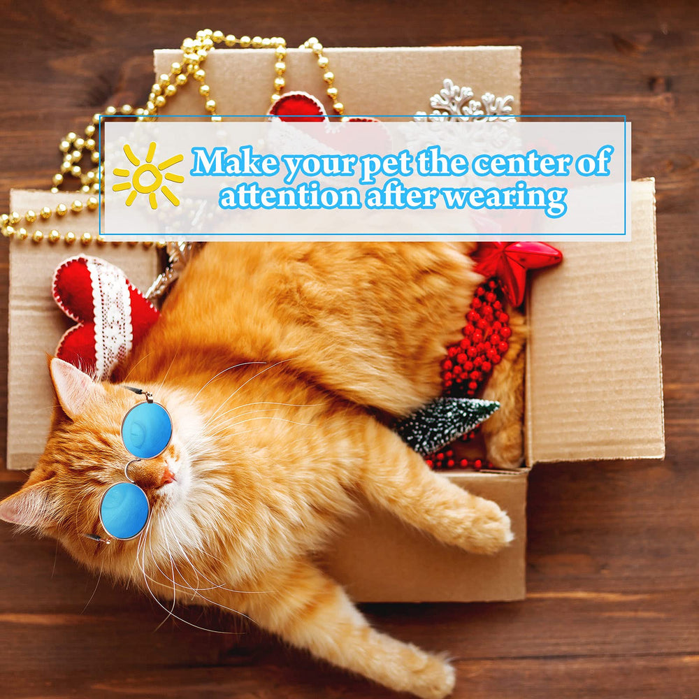 Weewooday cat and dog sunglasses with reflective lenses for bold photos.
