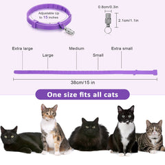 Weewooday adjustable cat collar showing 15-inch length for a flexible fit.