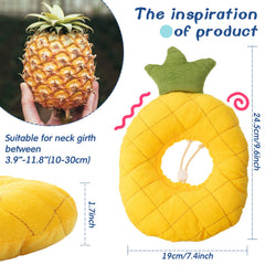 Weewooday cat cone pineapple pattern helps prevent licking during recovery.