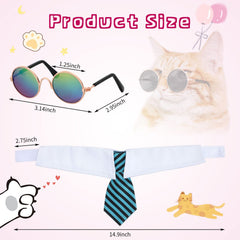 Weewooday cat sunglasses with non-slip strap for secure outdoor use