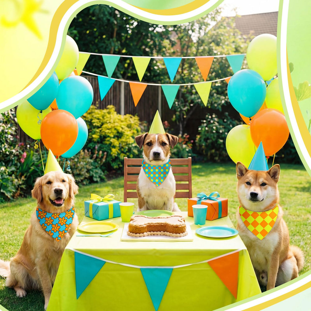 Weewooday dog bandana floral design collection adds cute, versatile styling options