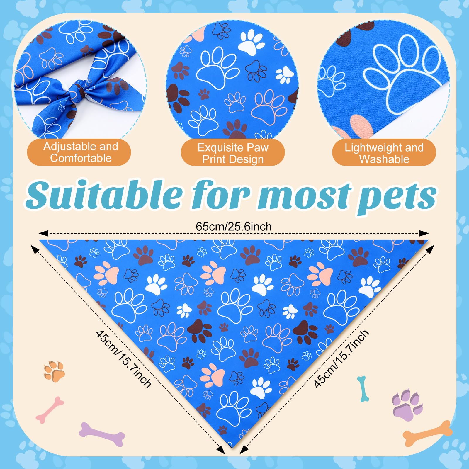 Weewooday dog bandana on a dog for a party-ready look