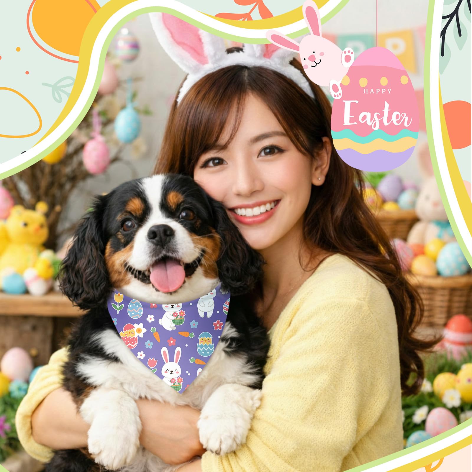 Weewooday washable polyester design ensures easy care after Easter celebrations