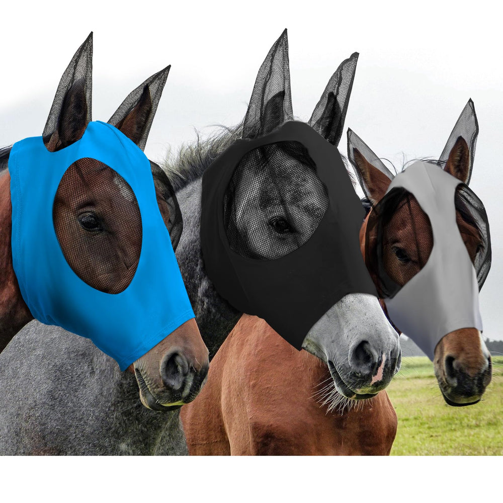 Weewooday horse fly mask full-face with UV protection for clear vision