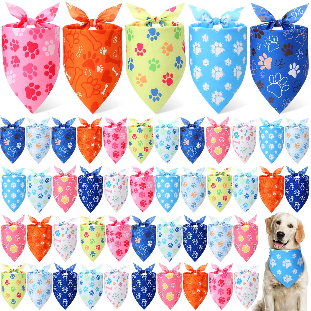 Weewooday paw print dog bandana designs for stylish pets
