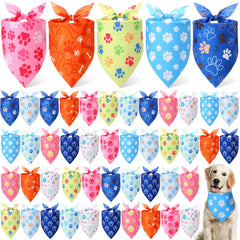 Weewooday paw print dog bandana designs for stylish pets