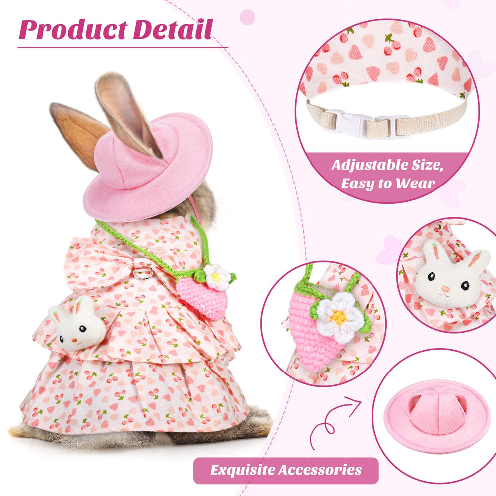 Weewooday Petjoy rabbit dress pineapple set for festive styling