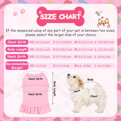Weewooday small pet dress in breathable fabric for hot days.