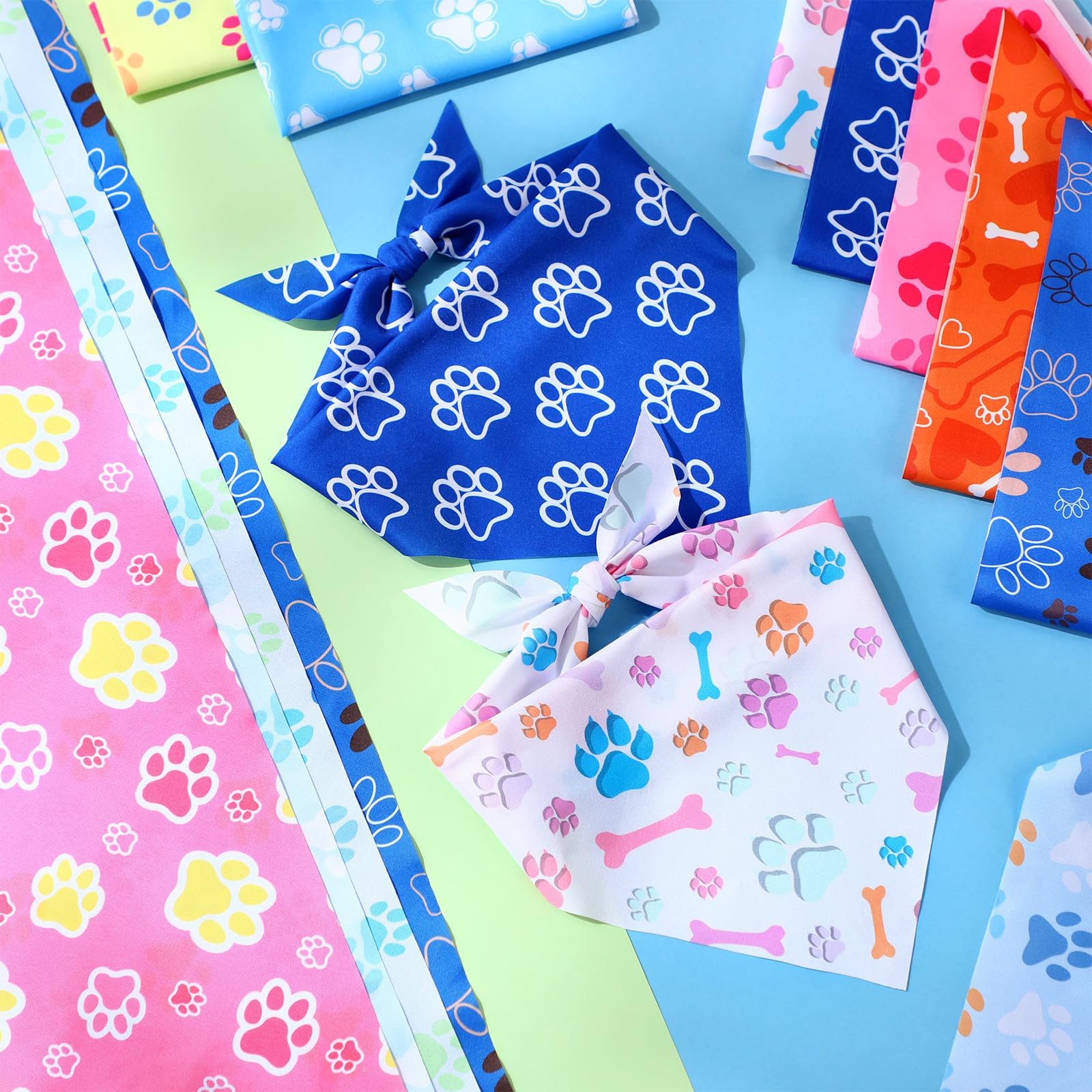 Weewooday varied color paw print designs spread beautifully
