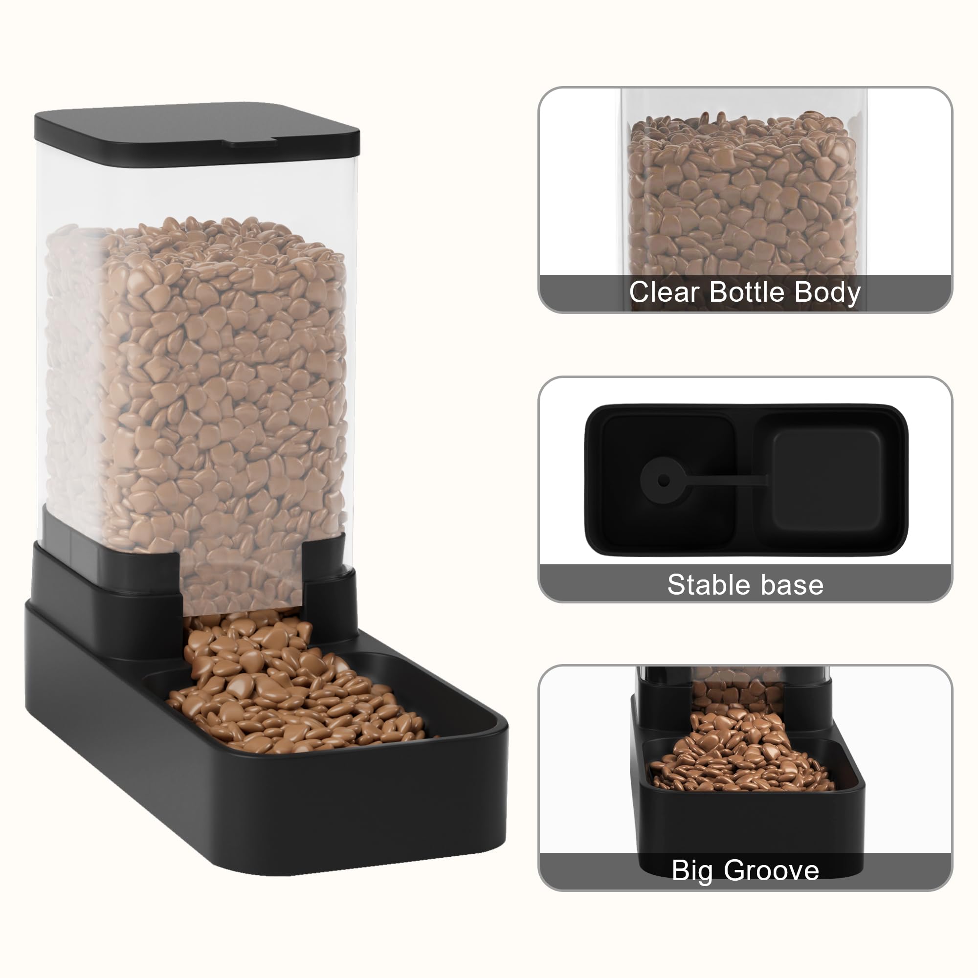 Wefeedy 3.8L capacity container close-up showcases BPA-free material.