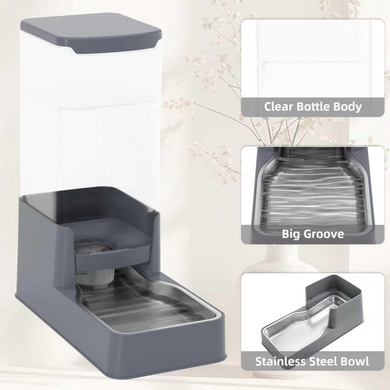 Easy-assembly pet feeder setup in minutes
