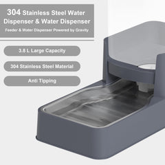 Large-capacity pet bowl by Wefeedy for multiple pets