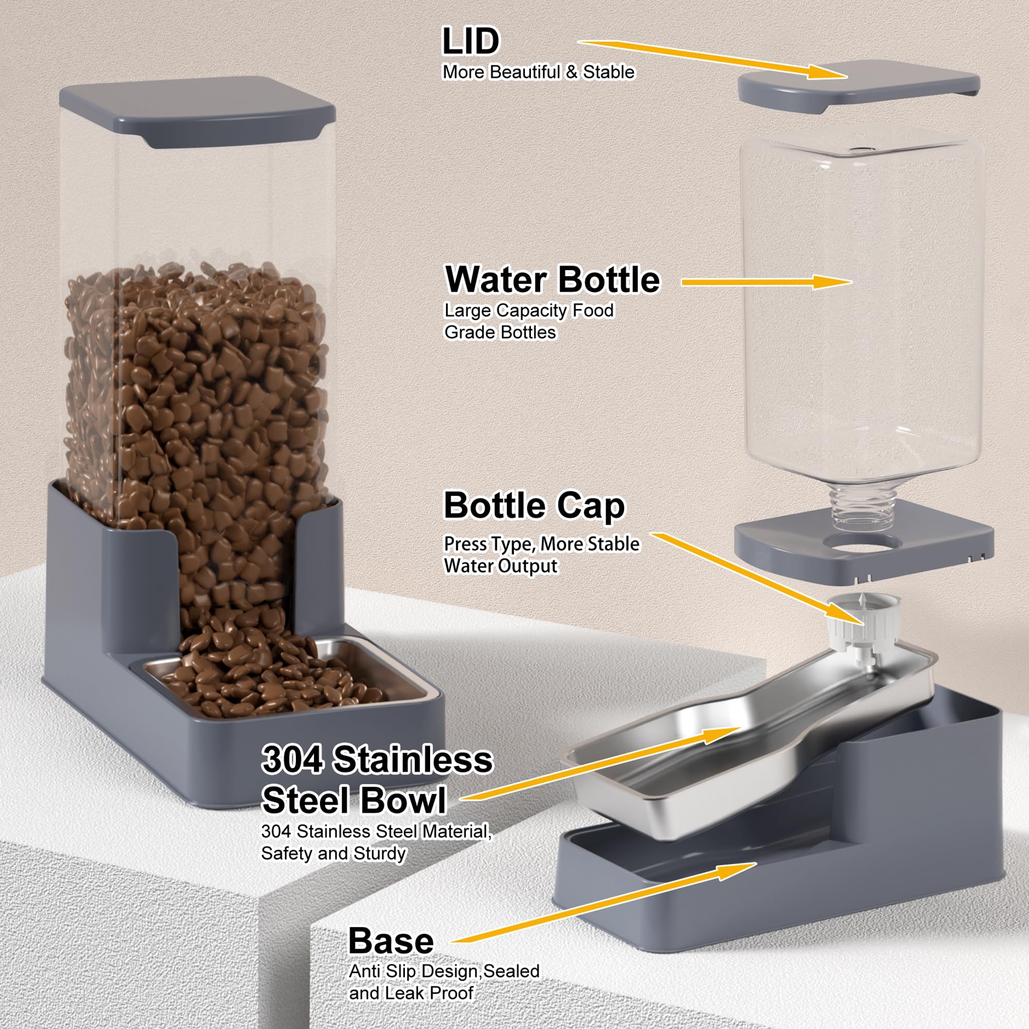 No-overflow water system prevents spills on floors