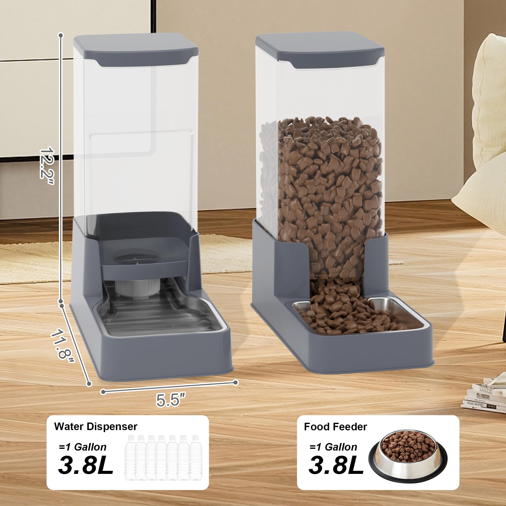 Wefeedy 1-gallon water dispenser keeps pets hydrated