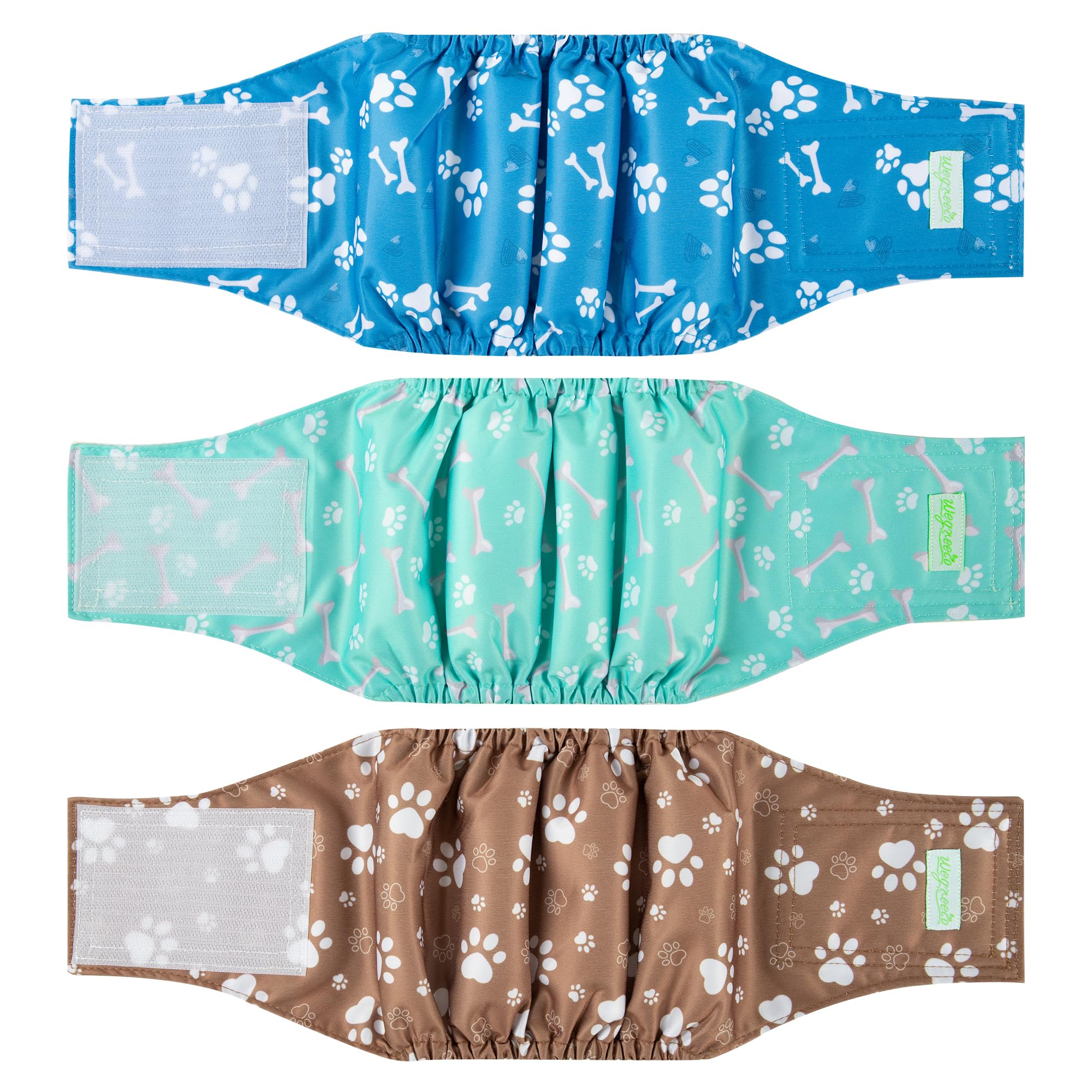 Wegreeco bone-pattern belly band pack provides reusable protection for daily wear