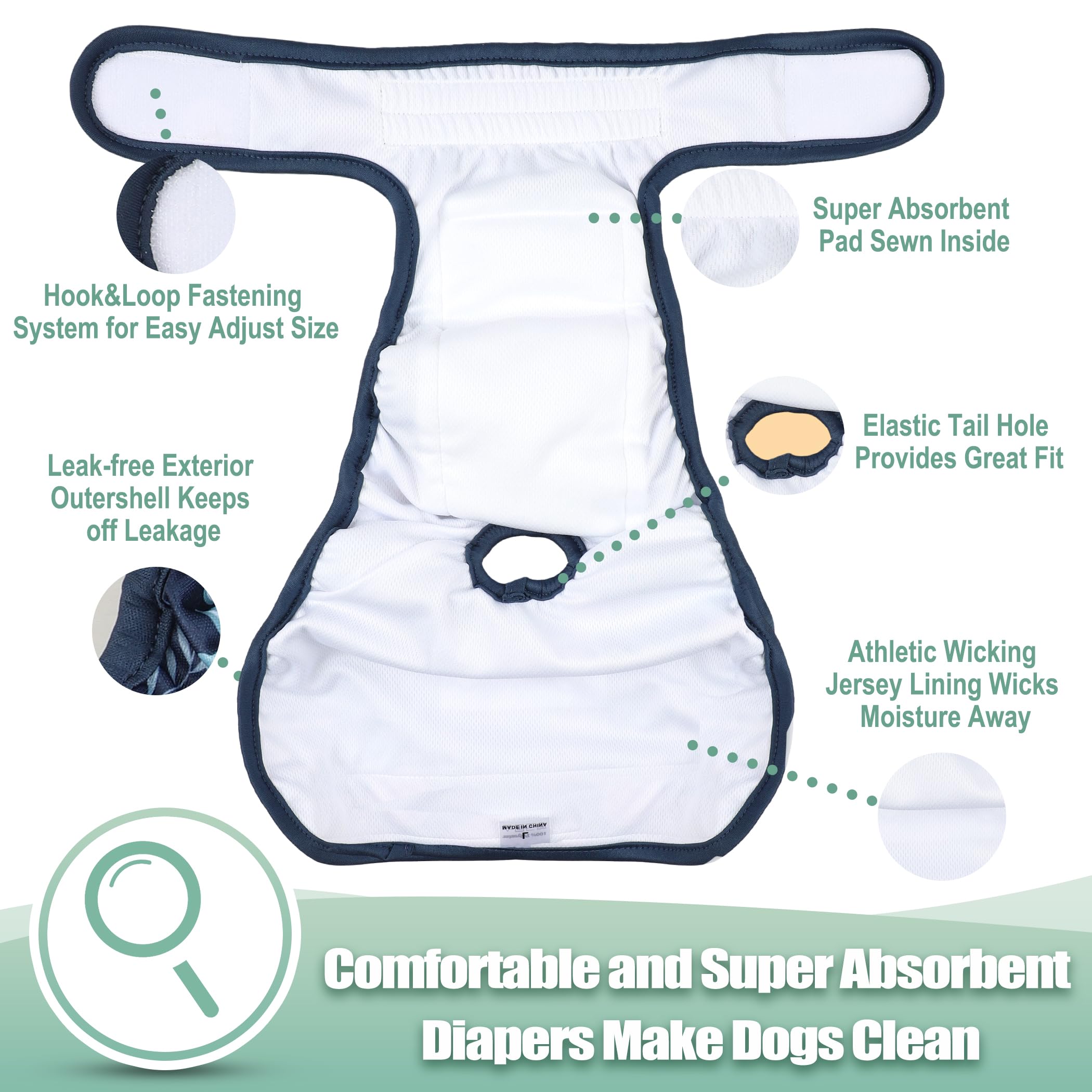 Wegreeco adjustable closures secure and comfortable wear for different dogs.