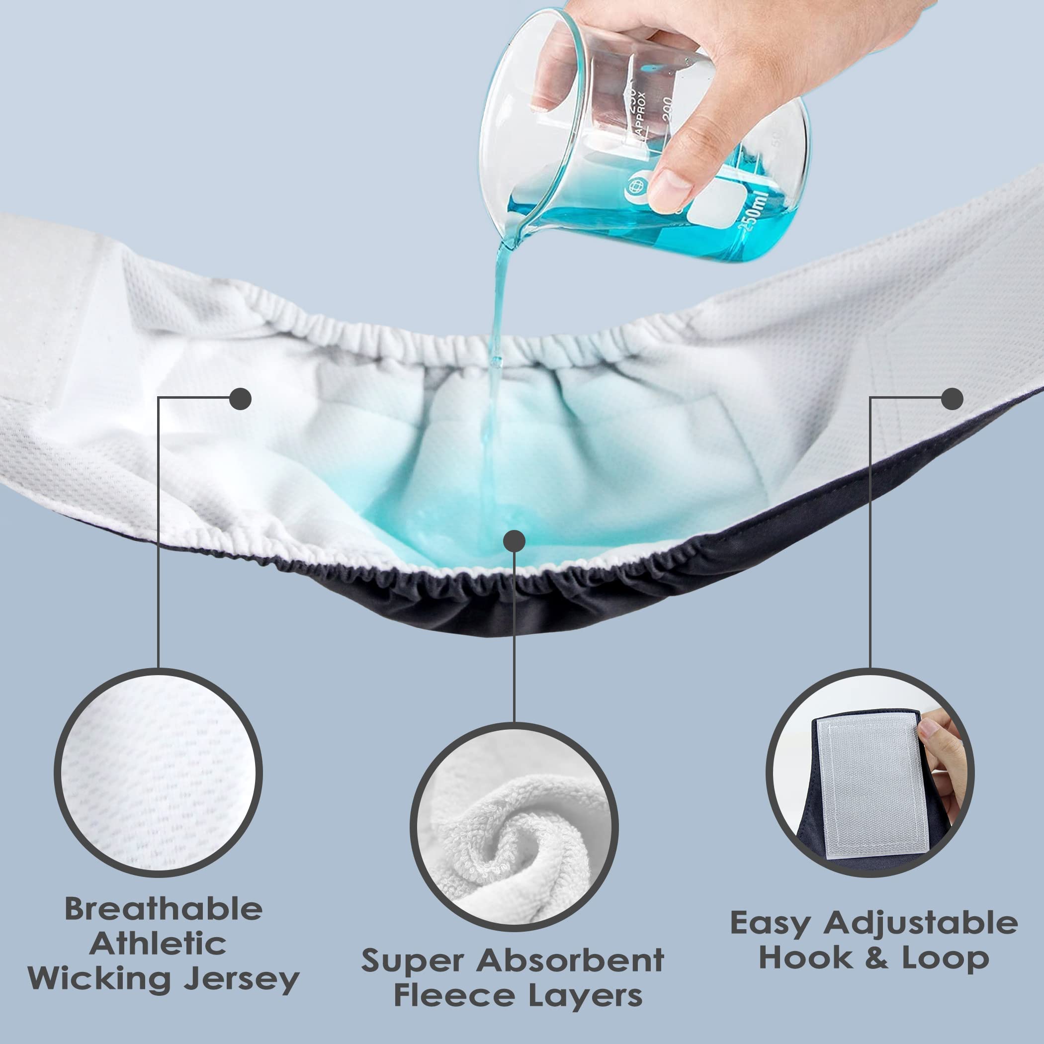 Wegreeco dog wrap soft jersey inner offers comfortable, moisture-wicking wear.