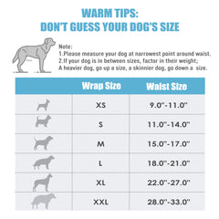 Wegreeco reusable dog wrap for male dogs with soft inner lining.