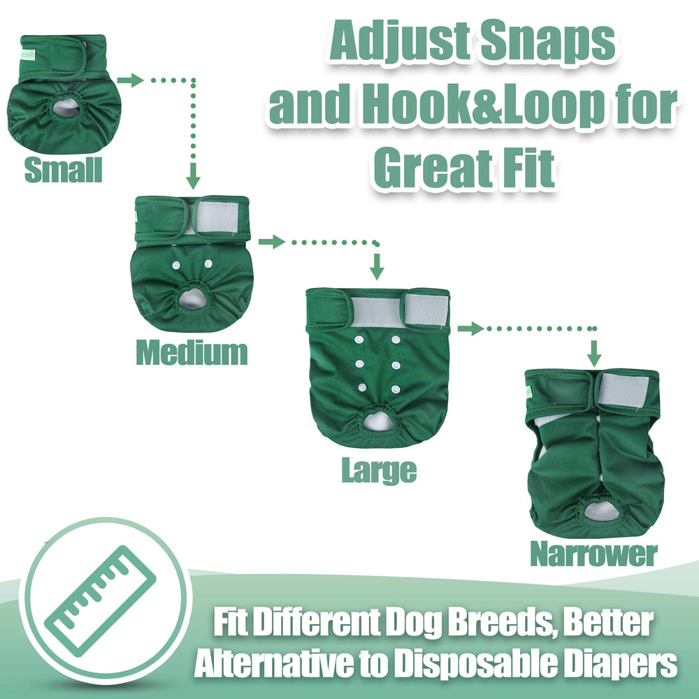 Wegreeco diaper with hook and loop closures for quick on/off.