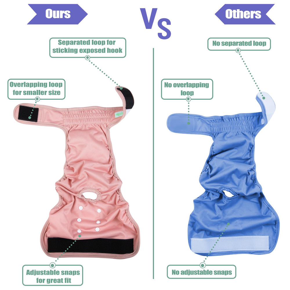 Wegreeco soft-material diaper wrap close-up showing gentle fabric for comfort.
