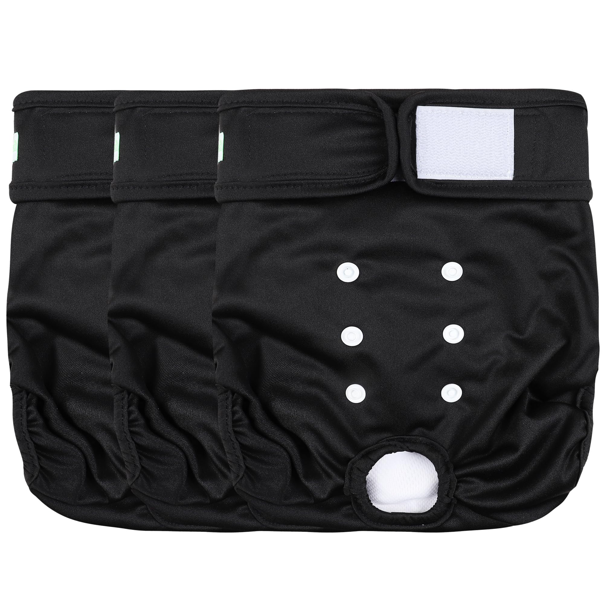 Wegreeco washable dog diapers XX-large front view shows secure fit