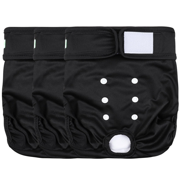 Wegreeco washable dog diapers XX-large front view shows secure fit