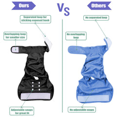 Wegreeco washable female dog diapers side view showing wrap design for easy wearing