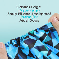 Wegreeco close-up of leak-free outer layer and absorbent pad on fabric