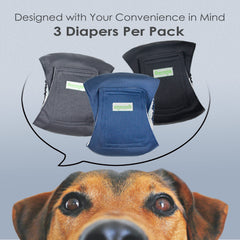 Wegreeco belly band charcoal pattern keeps rugs dry during wear.