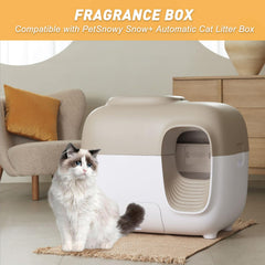 WEIGUZC fragrance box demonstrates compatibility with Snow+ litter box