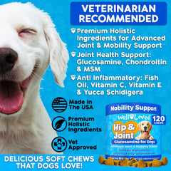Well Loved glucosamine chondroitin MSM chews in a bite-sized form.