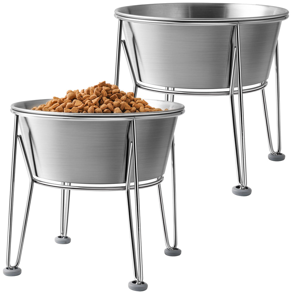 Wellbro elevated dog bowls on a stand for comfortable feeding