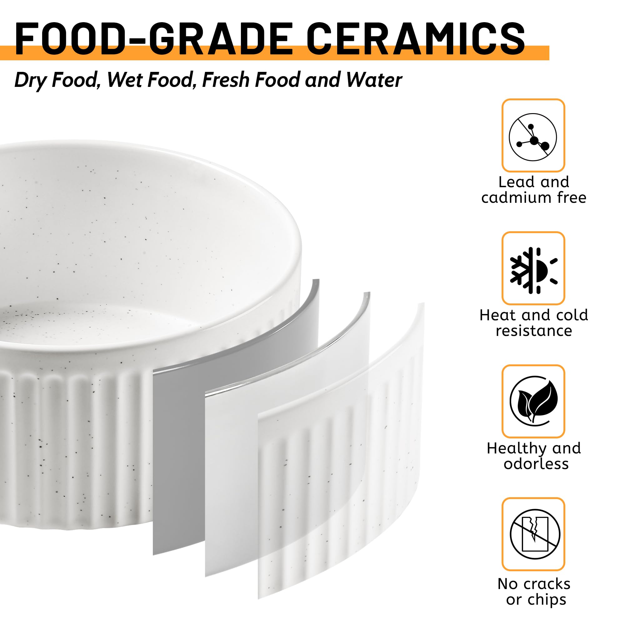 Wellbro microwave-safe ceramic material keeps meals convenient.