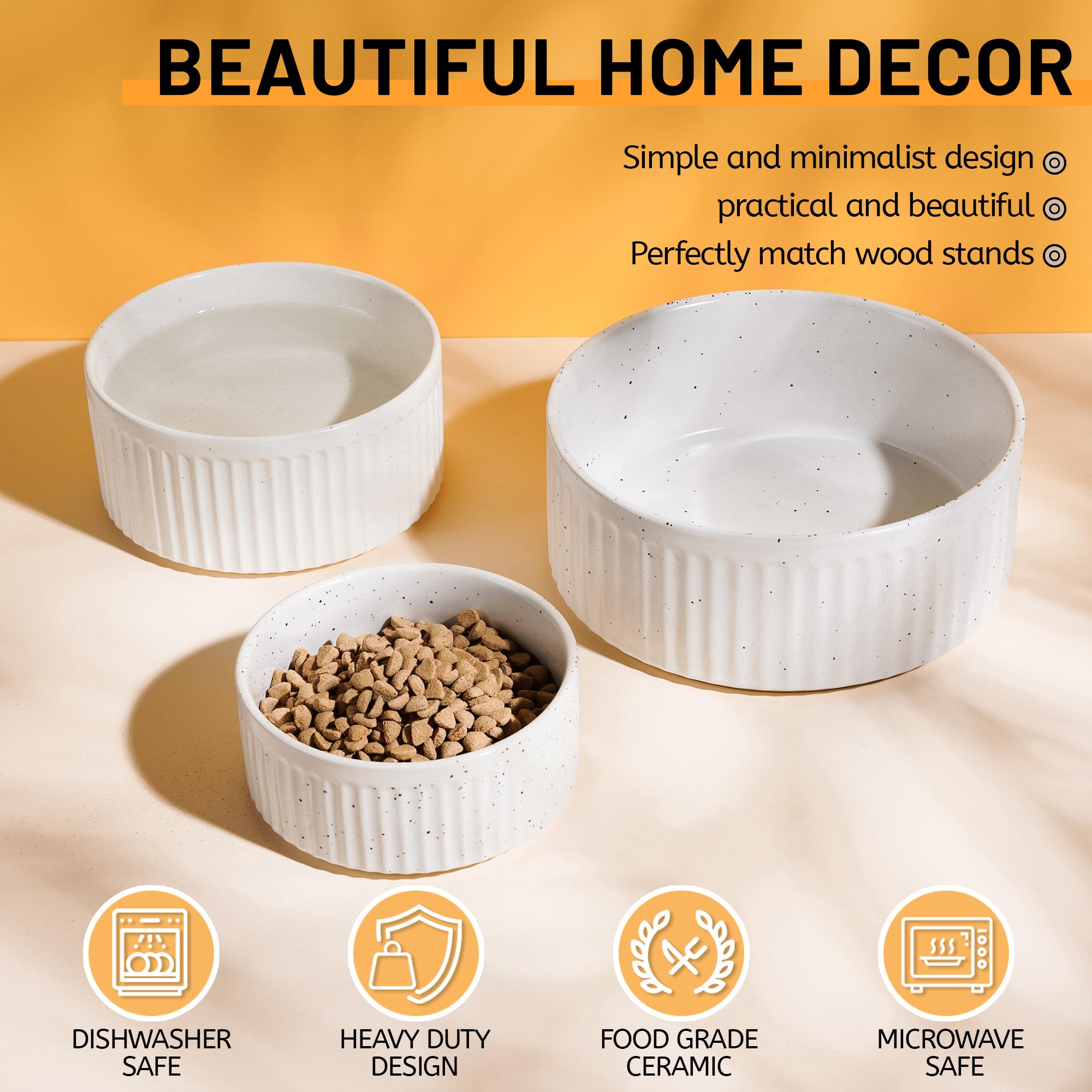 Wellbro weighted flip-proof bowl design keeps bowls in place