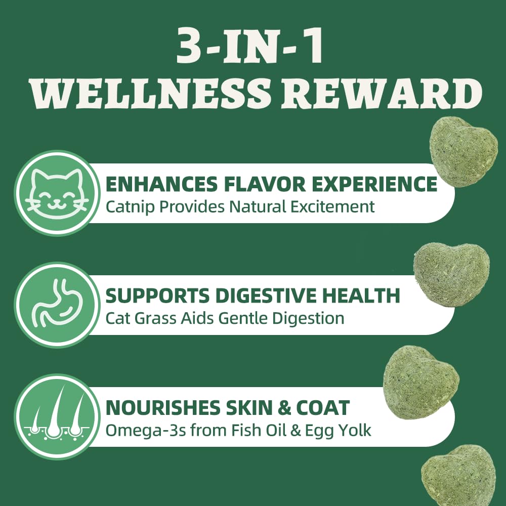 Wellix Catnip Treats nutrition preserved by freeze-drying for fresh flavor.