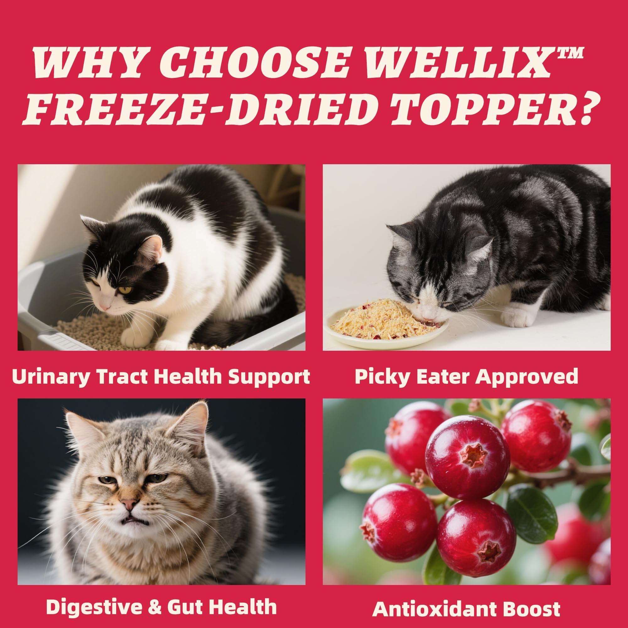 Wellix Chicken flakes topper indicating a balanced, protein-forward treat option