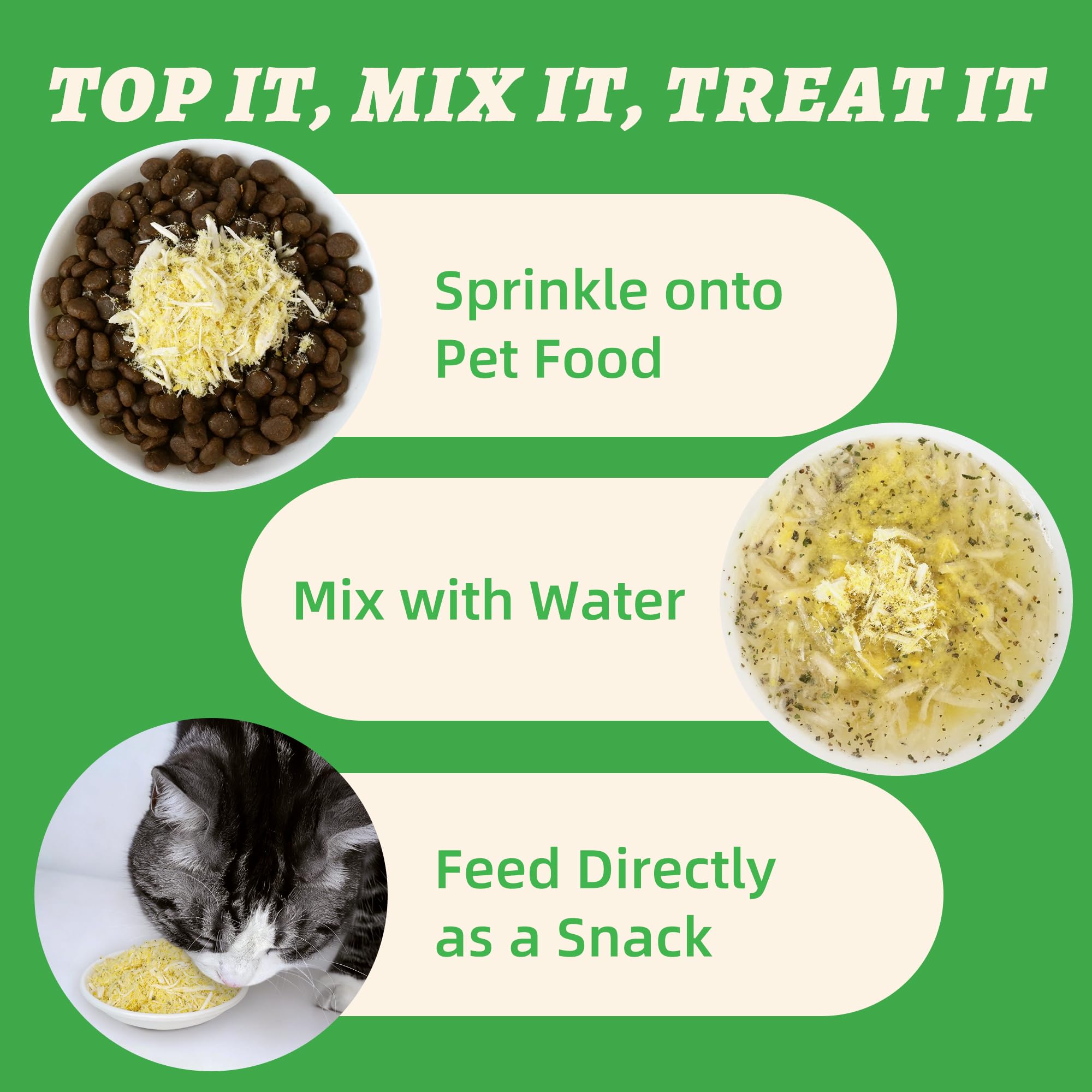 Wellix meal topper sprinkled on food to enhance mealtime interest.