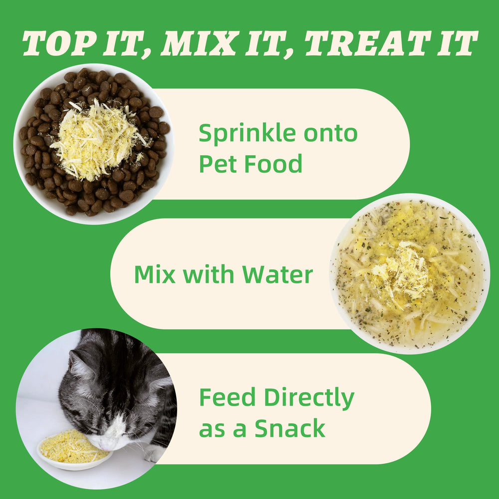 Wellix meal topper sprinkled on food to enhance mealtime interest.
