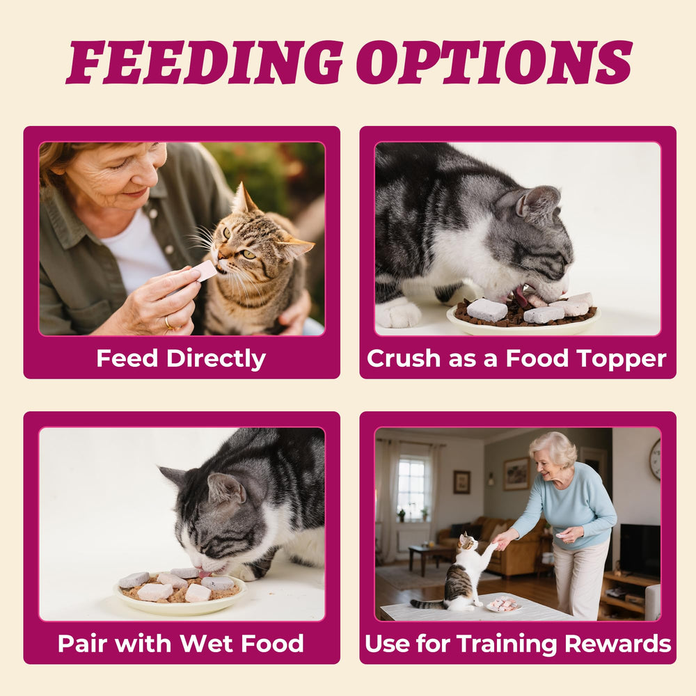Wellix pets enjoying treats during mealtime creates a positive routine and bonding moment.