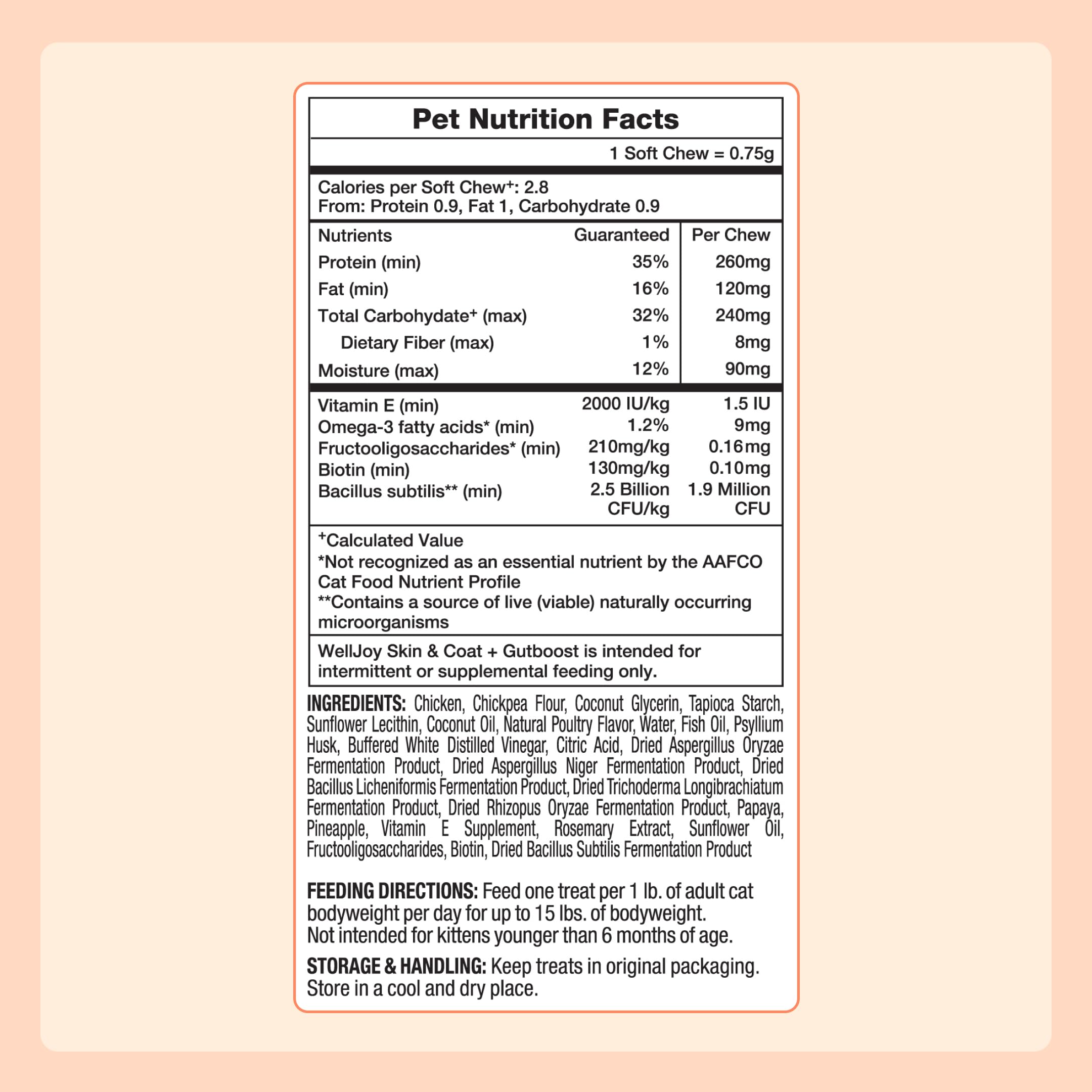 GutBoost biotic blend in every bite supports gut balance for cats.