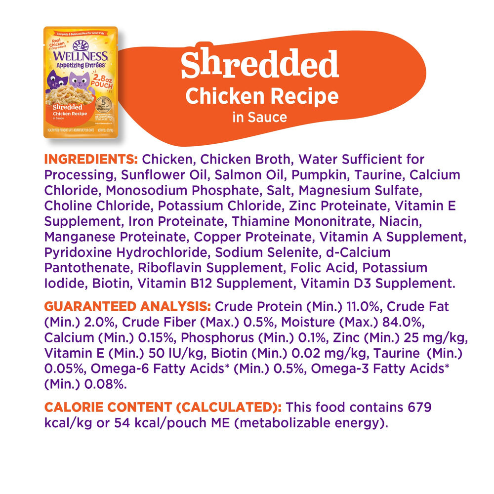 Wellness Appetizing Entrées no artificial flavors or preservatives on the label.