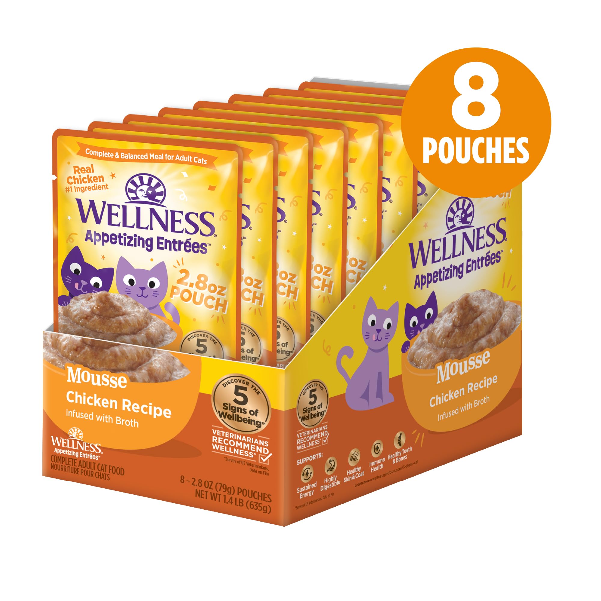 Wellness Appetizing Mousse whipped texture close-up highlights appealing, smooth consistency