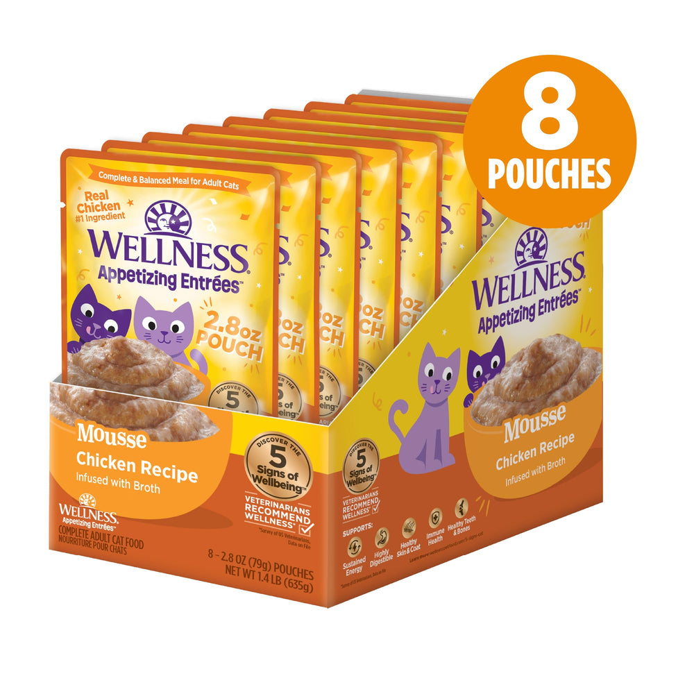 Wellness Appetizing Mousse whipped texture close-up highlights appealing, smooth consistency