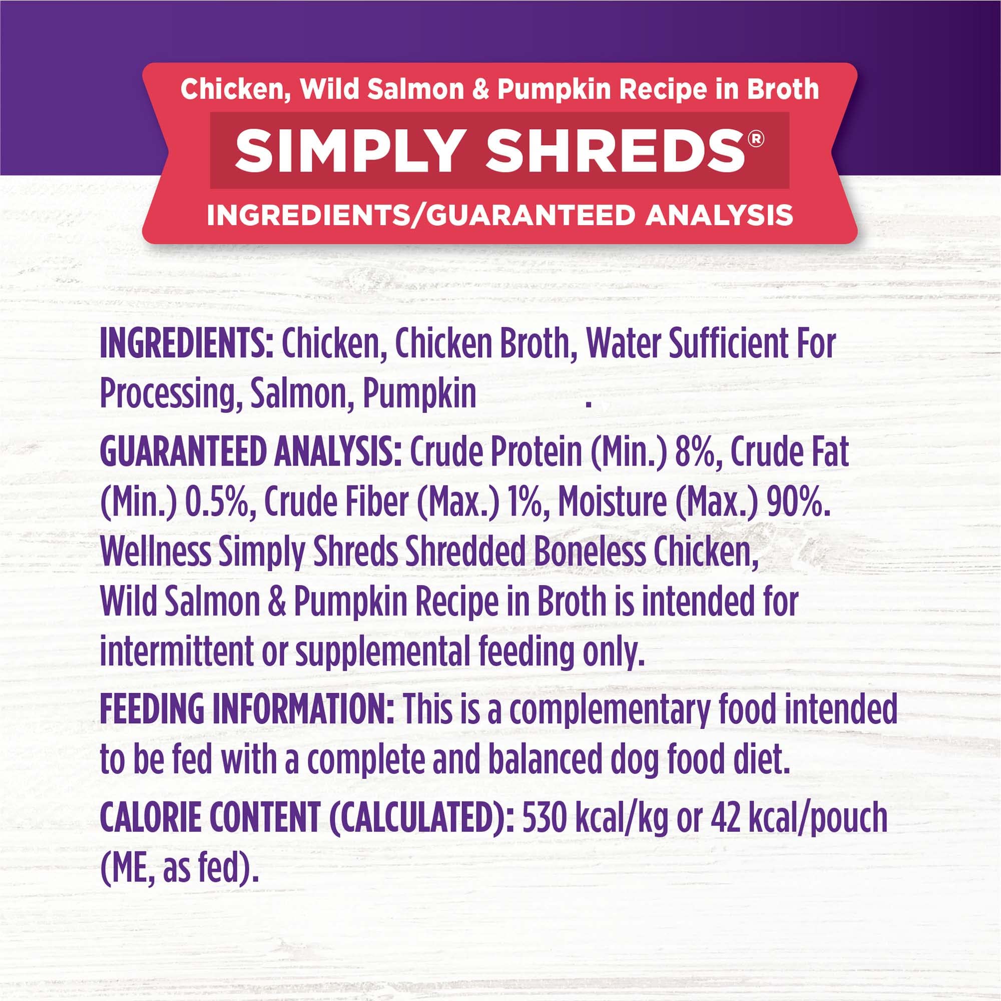 Wellness Bowl Boosters Simply Shreds easy-open pouch emphasizes quick serving.